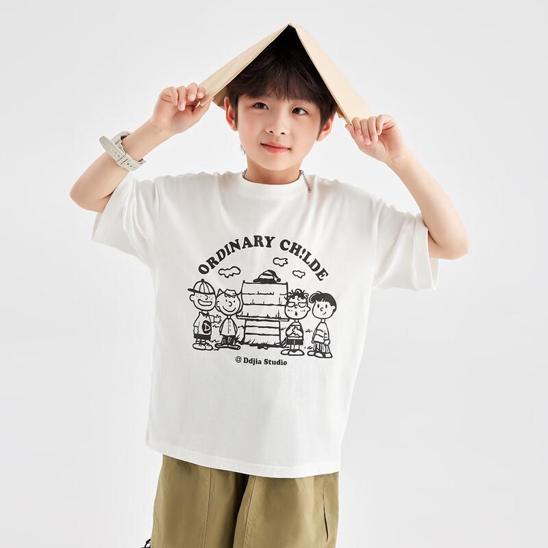 Boys  Summer Cartoon Print Cool Cotton T-Shirt 150
