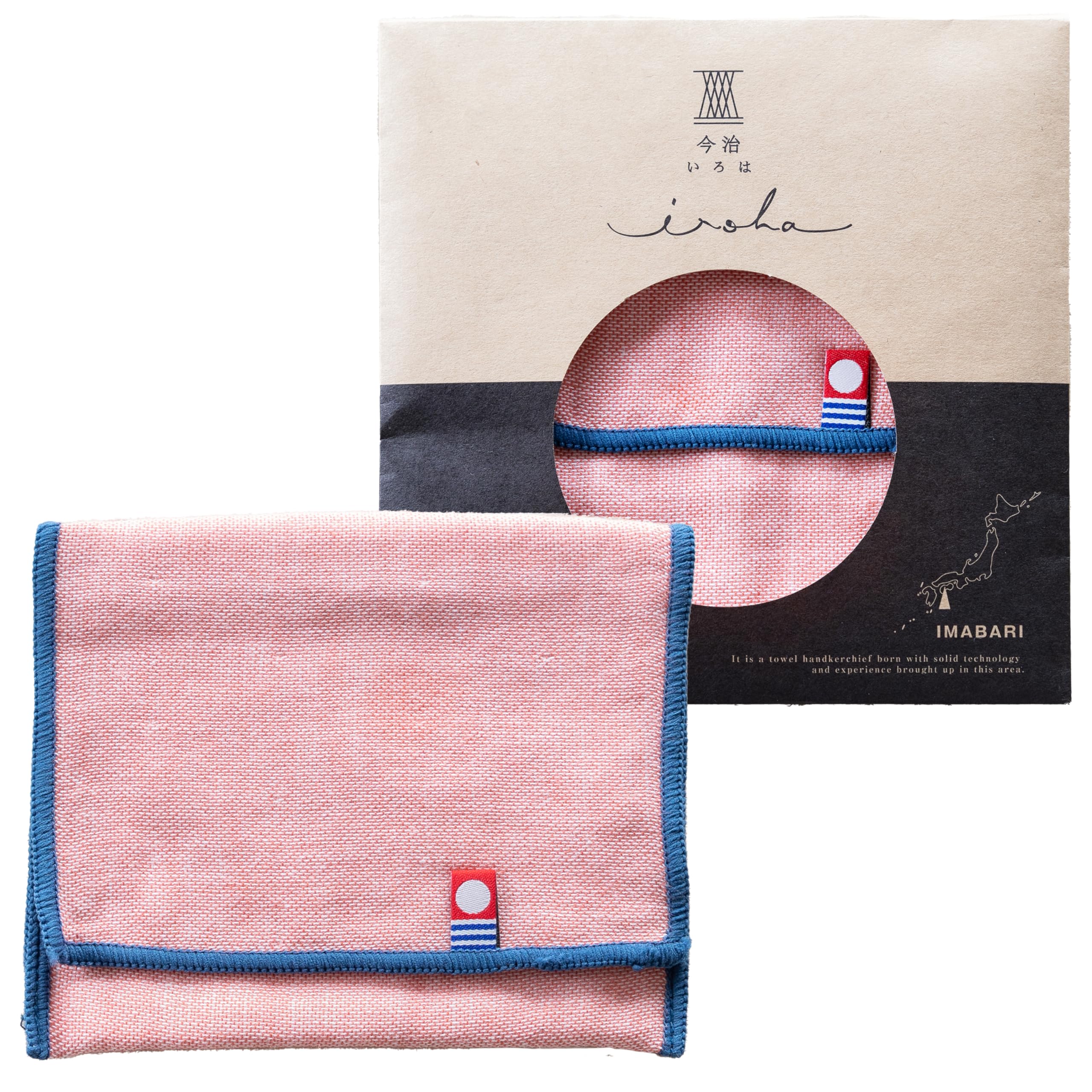 Top Factory Imabari Imabari Iroha Handkerchief Pocket x Towel Handkerchief Towel Pouch Imabari Towel Cotton Gauze Terry Absorbent Individually