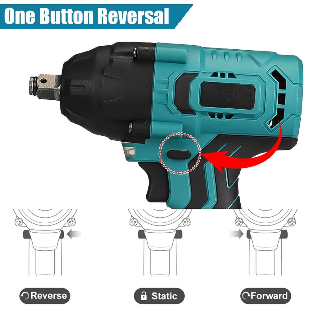 588VF Brushless High Torque Electric Impact Wrench Car Truck Repair For  18V Battery