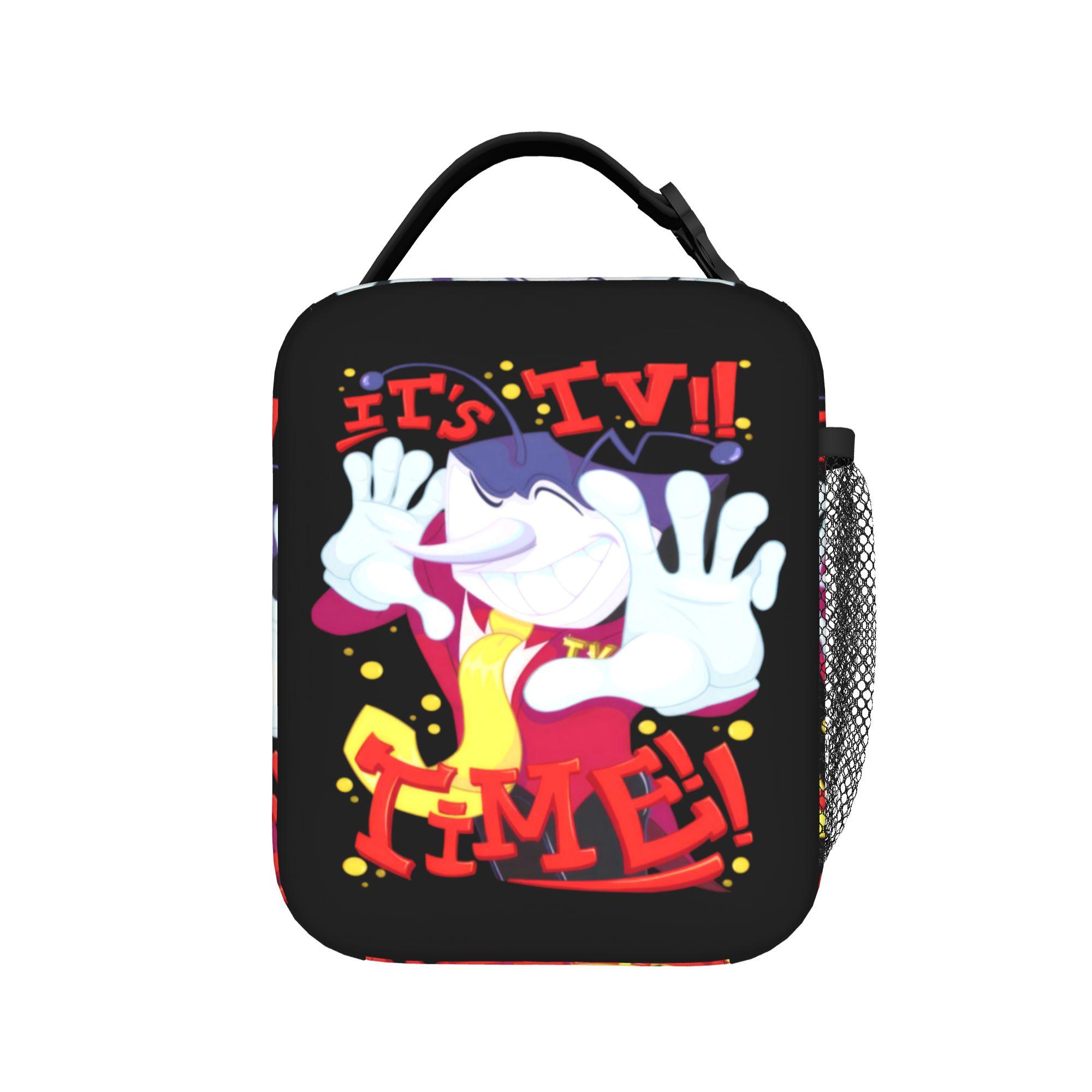 Mr Ant Tenna Deltarune Its tv time! - Amine Lunch Bag Portable Insulated Lunch Box Men Outdoor Cooler Bag Thermal Lunch Bags One Size