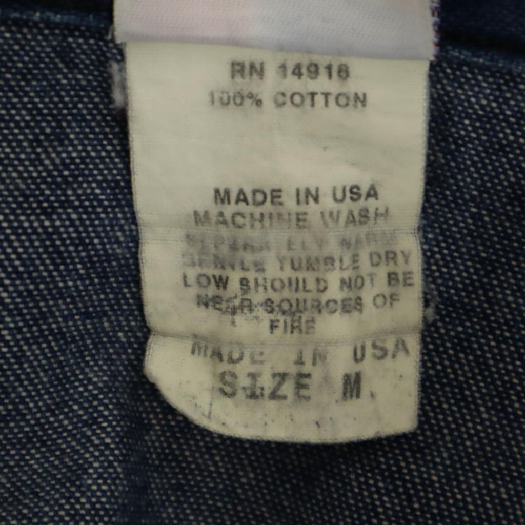 Pointer 90s Made In USA Old Coverall M Indigo Blue Men's Used