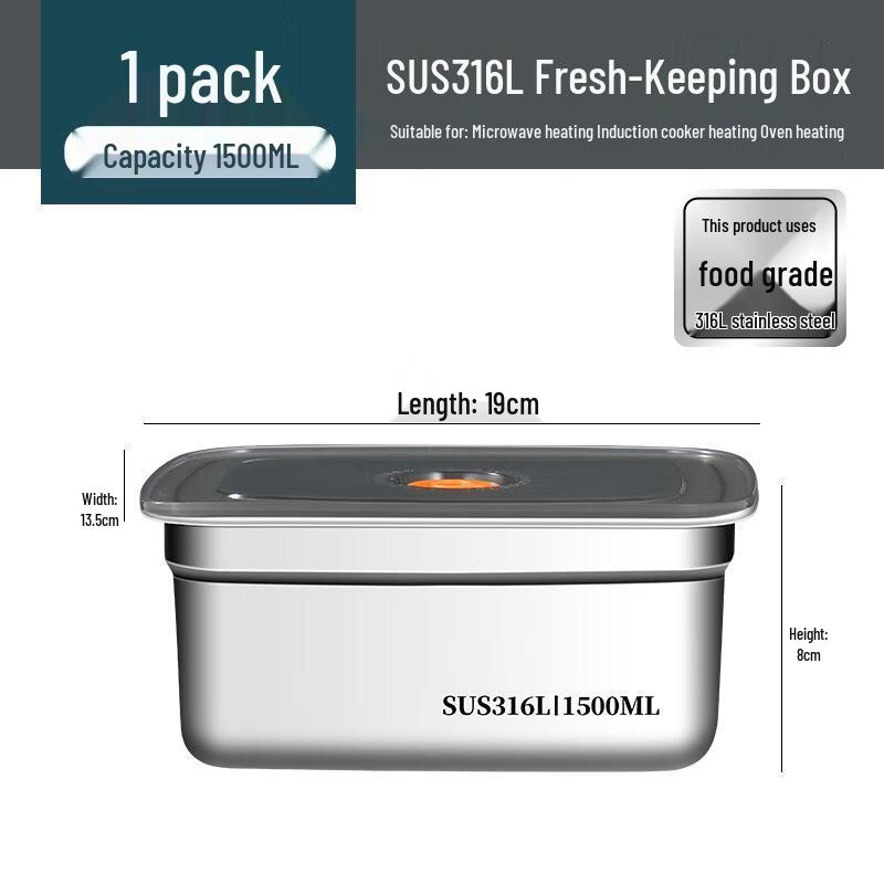 

HANDUNYOU 316 Stainless Steel Food Storage Container Set