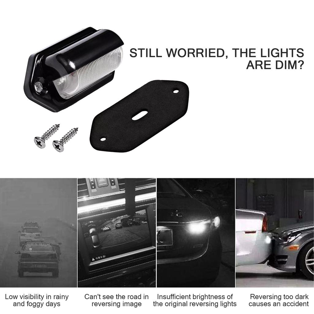 1 Pc  LED License Plate Light Waterproof License Plate Tail Light For Trailers, RV, Trucks, Boats Car Lights