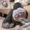 Gants Griffes de Chat Furry Cosplay Ailes d'Oiseau Fourrure Synthétique Pattes de Renard Peluche Mitaines pour Accessoires de Costume Cosplay d'Halloween Gants