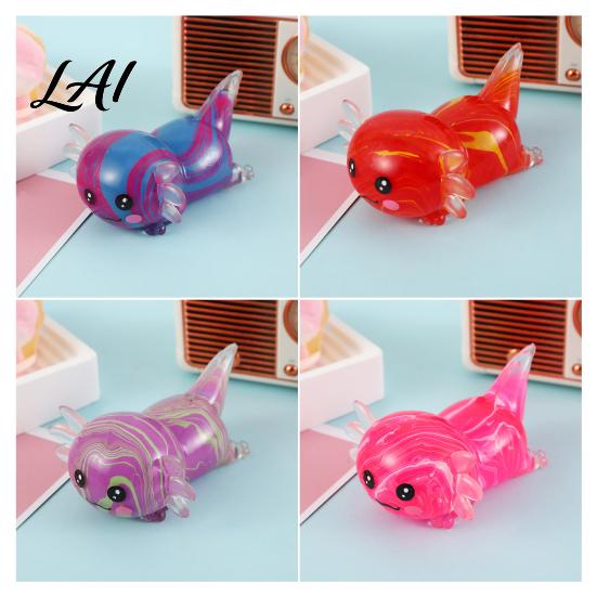 Cute Newt Toy Shape Squeeze TPR Soft Slow Rebound Food Grade Odorless Stress Relief Decompression for Kids