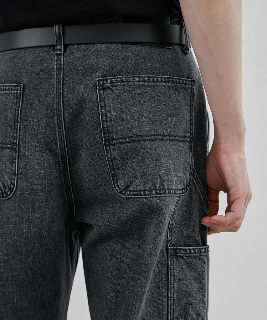 Beulaendideu Carpenter Denim Pants [Washed Black]