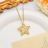 Five-pointed Star Mage Luxury High-end Style Necklace Accessory for Women - Small-Scale Fashion Lockbone Chain