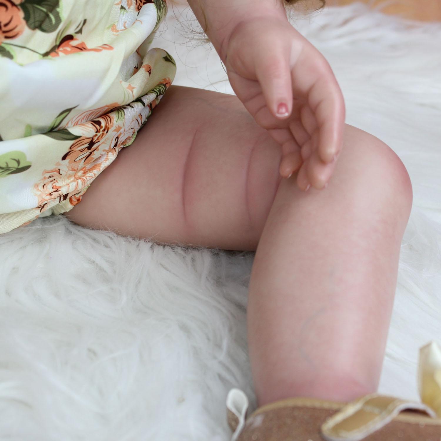 BZDOLL 70 см 3D краска кожа мягкая силиконовая кукла реборн для маленьких девочек игрушка — фото 6