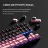 Fenglingdu 87-Key Wired Mechanical Keyboard with Blue, Red, Brown Switches - Gradient, Side-Engraved, Ideal for Gaming and Office Use.