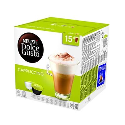 Nescafé Dolce Gusto Cappuccino Magnum, Coffee Capsule, Cappuccino, Dark Roast Coffee, 15 Cups, Multicolor, Box