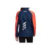 Adidas Gzm Ru Jacket Retro Sports Stand Collar Color Block Comfortable Casual Long Sleeve Jacket Women Jacket Orange Blue GV1324