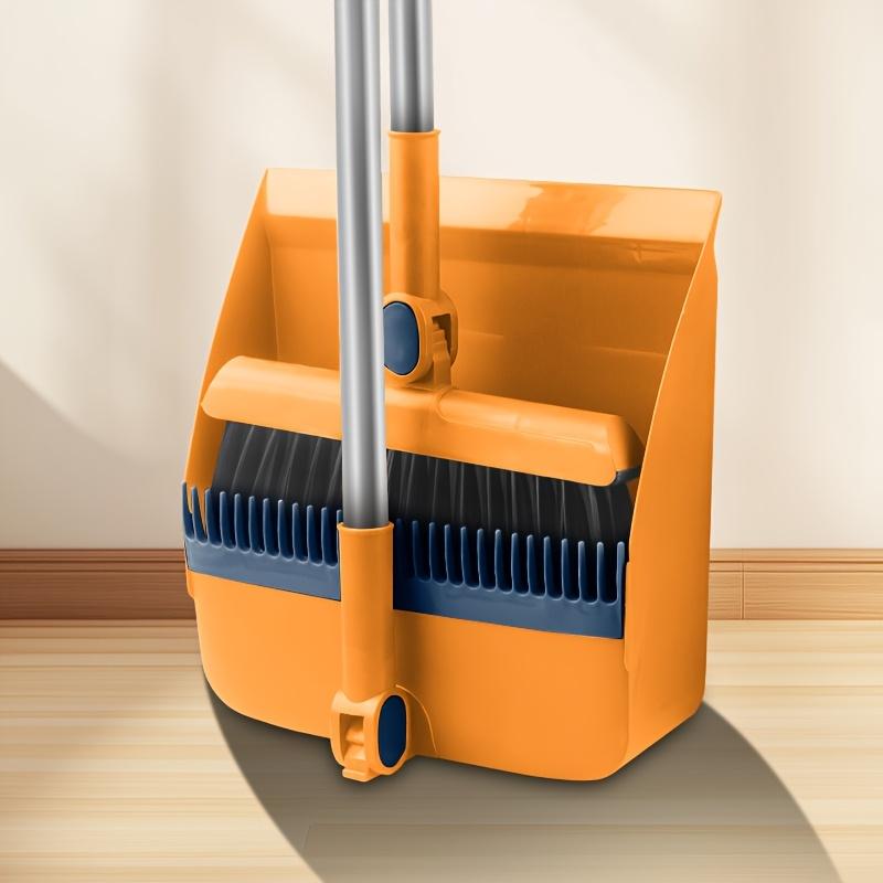 2pcs Set of Brand New 3-in-1 Rotatable and Foldable Magnetic Suction Broom Dustpan Sweeping Set, Enlarged and Thickened Household Broom, Living Room