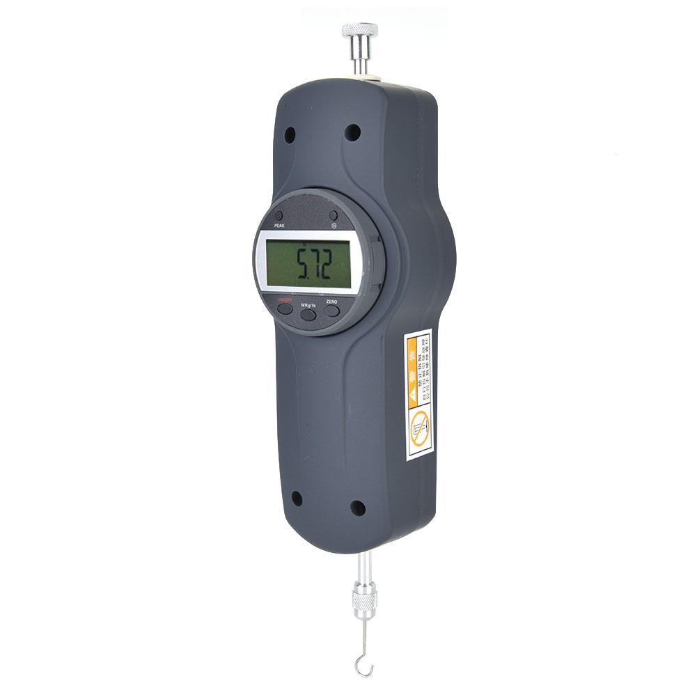 Digital Display Dynamometer Force Gauge Push and Pull Tester Meter with 5 Side Heads (30N)