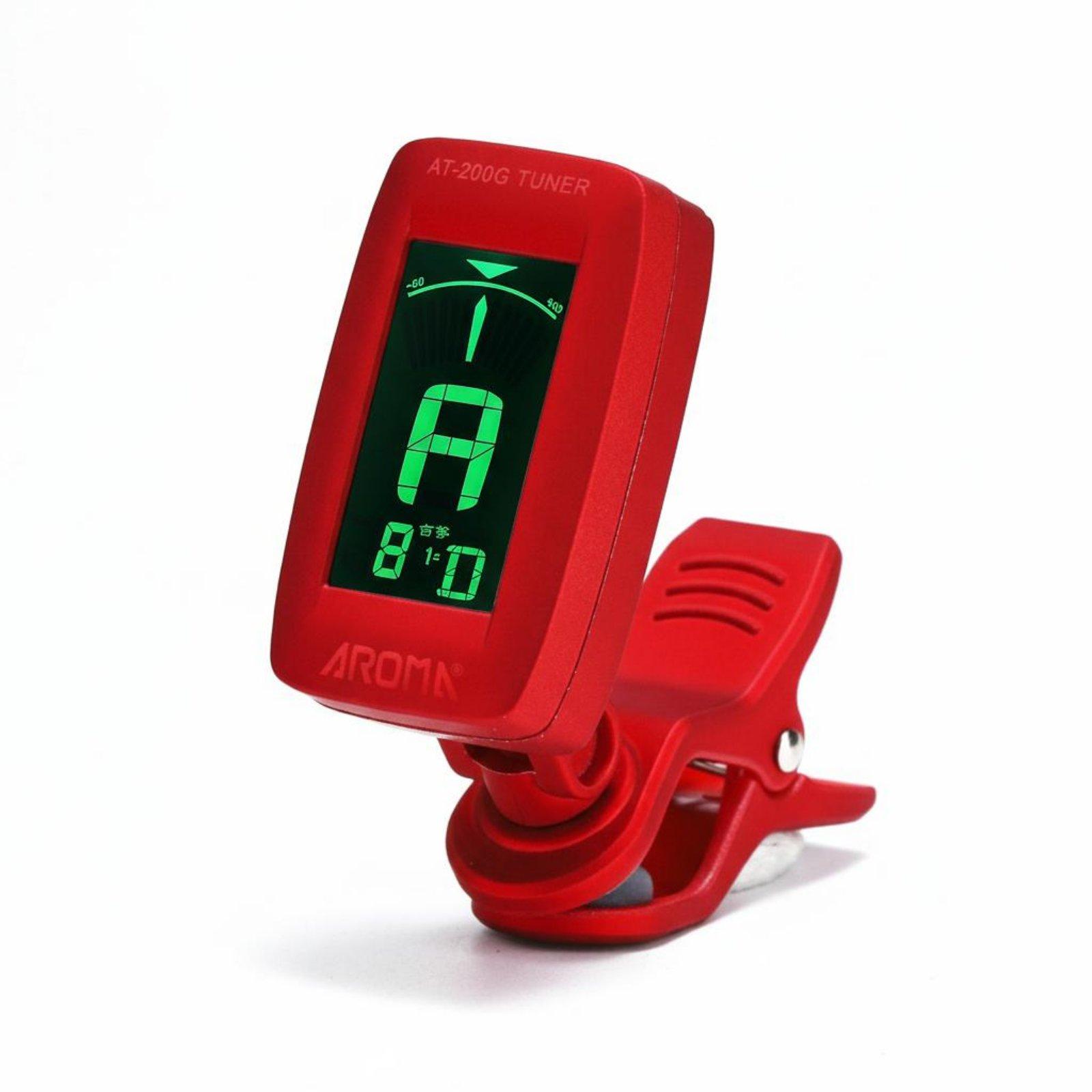 

Guzheng Clamp-on Tuner Precise Tuning Mini Chromatic Tuner Tone Reference Device Color Digital Display Display 360° Rotatable червоний