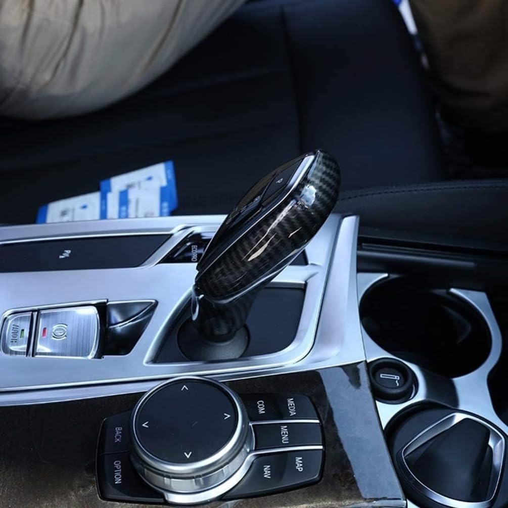 Compatible with BMW 5 6 7 Series X3 X4 G02 G01 G11 G12 G30 2018 2019 Gear Shift Knob Cover Trim Sticker Decals Car Interior Accessories