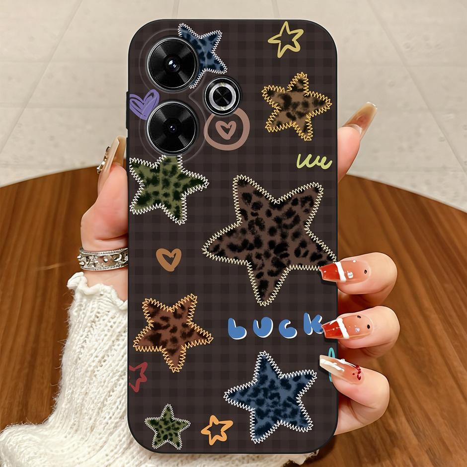 

For Xiaomi Redmi 13 13C 14C Case Oil Painting Flower High Quality Simple Full Protection Bumper For Redmi13C redmi14c Capinha Redmi 13C (4G)