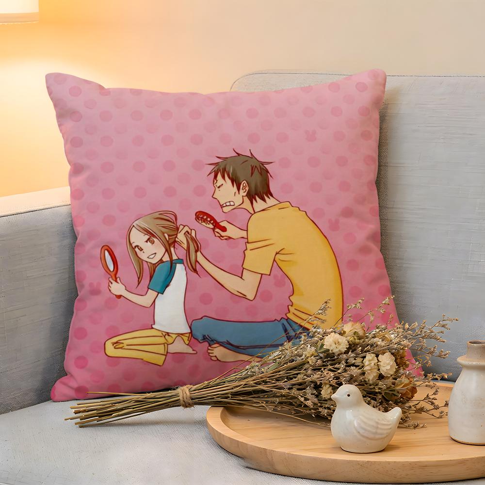 Cushion Cover  Linen  SkinFriendly Soft Decorative Case for Sofa Home Decor Bunny Drop Anime Pillow cover