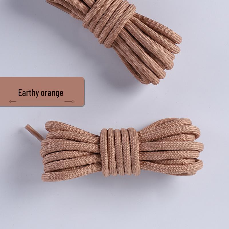 Wild Elephant Colorful Thickened Round Shoelaces for Outdoor Hiking & Sports Shoes - Black & White, One Pair