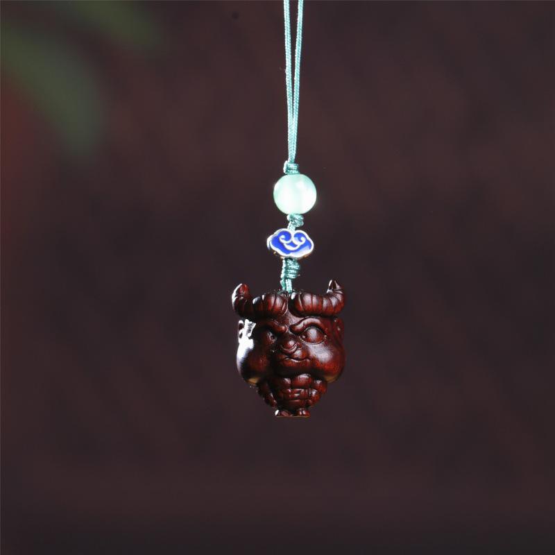 Zodiac Ox King Cute Phone Charm Pendant Keychain Gift