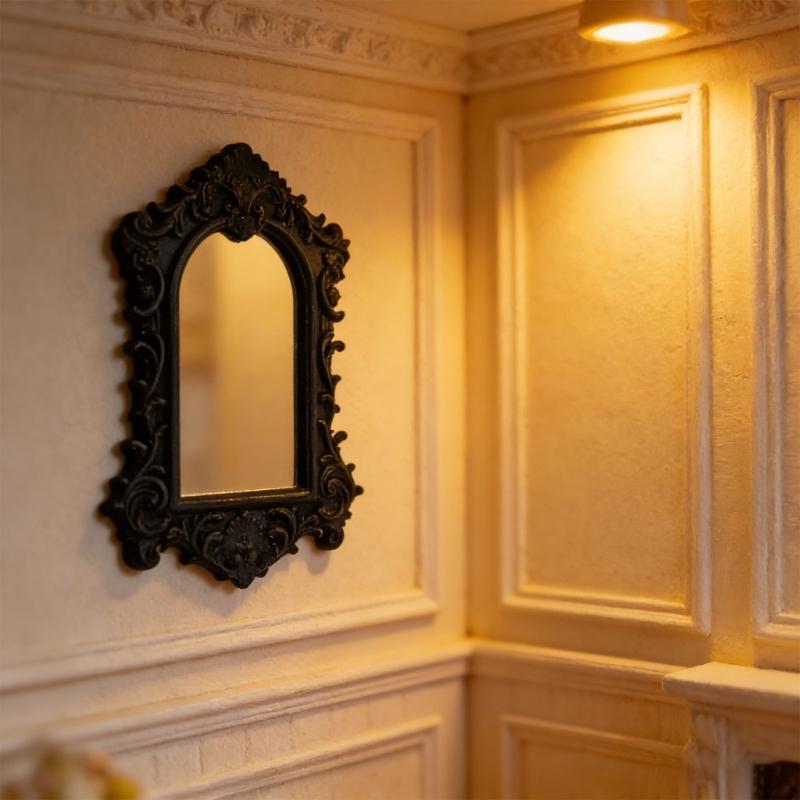 Artistic Carved Miniature Photo Frames For DIY Dollhouses Decors And Craft Projects