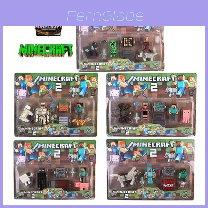 Minecraft Creeper Building Block Cake Decorations For Birthday Parties Premium Quality Plastic Figurines