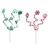Christmas Tree Top Decoration Shatterproof Artificial Candy Branch Stem for Vase Arrangement Holiday Decoration