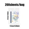 Mr Paper 200pcs/bag Weather Girl Series Aquascape Die-cut Sticker Book Handbook Material DIY Scrapbook Photo Frame Card Diary