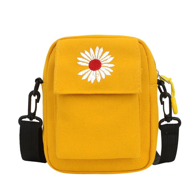 Small Canvas Small Bag Women Messenger Shoulder Mobile Phone Bag KTY