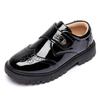 Scarpe nere in pelle da ragazzo - Suola morbida, Stile britannico, Antiscivolo, Perfette per la primavera e l'autunno