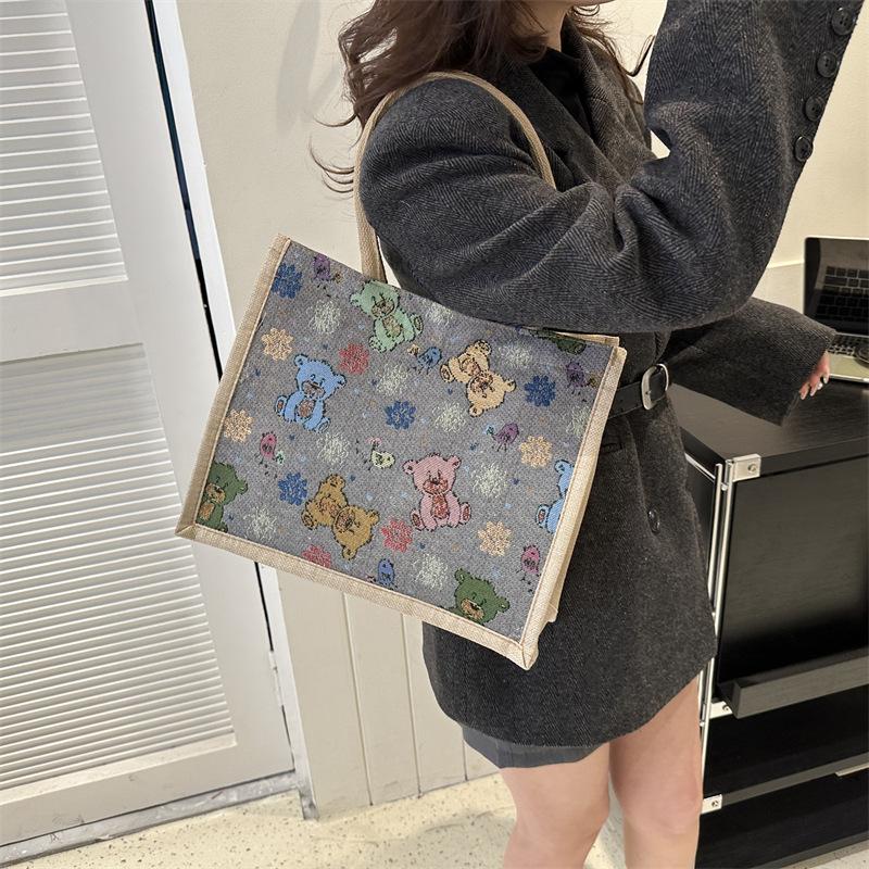 Neue Winter Große Kapazität Studentenklasse Ein-Schulter Tragetasche für Damen Einfache und modische lässige Handtasche Trendig