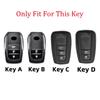 Zinc Alloy Car Key Case Full Cover Shell for Toyota Models 2/3 Buttons Compatible with CHR C-HR RAV4 Land Cruiser Prius Camry Co