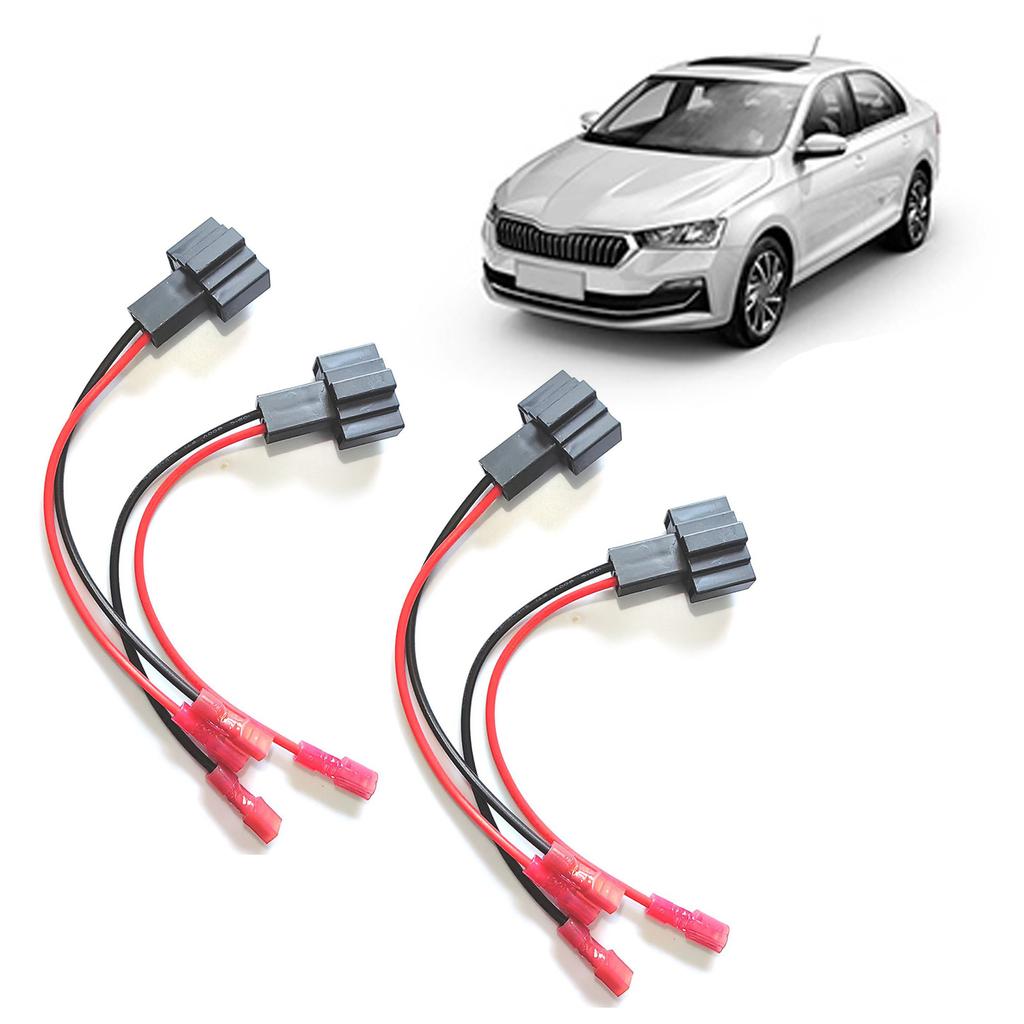 4Pack Speaker Cable Adaptor Plug Connectors Replacement Audio Wire Harness Adapter Connector for Seat Exeo Seat Leon Mk3