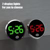 Mini Alloy Clock For Car Glow In The Dark Car Dashboard Watch Round Small Analog Clock Led Automotive Interior Accessories