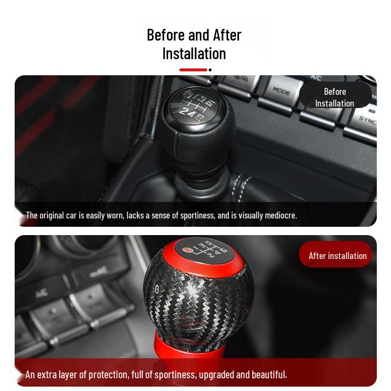 22-Model GR86 & Subaru BRZ Dry Carbon Gear Shift Knob Replacement