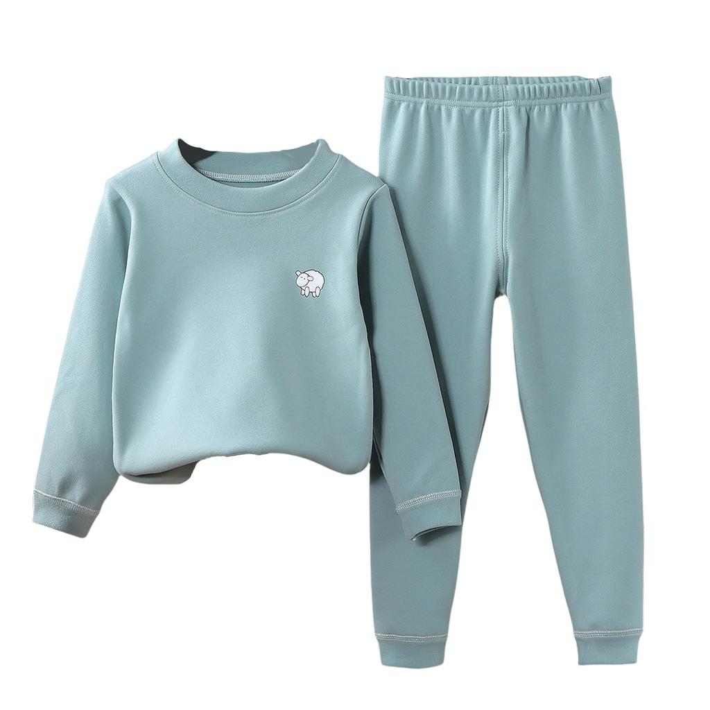 Liry Showfoevng Top and Long Ages 6 and Sizes 140cm Kids' 2-Piece Set, Pants, Leggings, Loungewear, Pajamas, Soft, Comfortable, Warm, Up, Spring,
