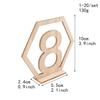1-20 Wooden Table Numbers Card Set with Base Birthday Wedding Party Table Decor