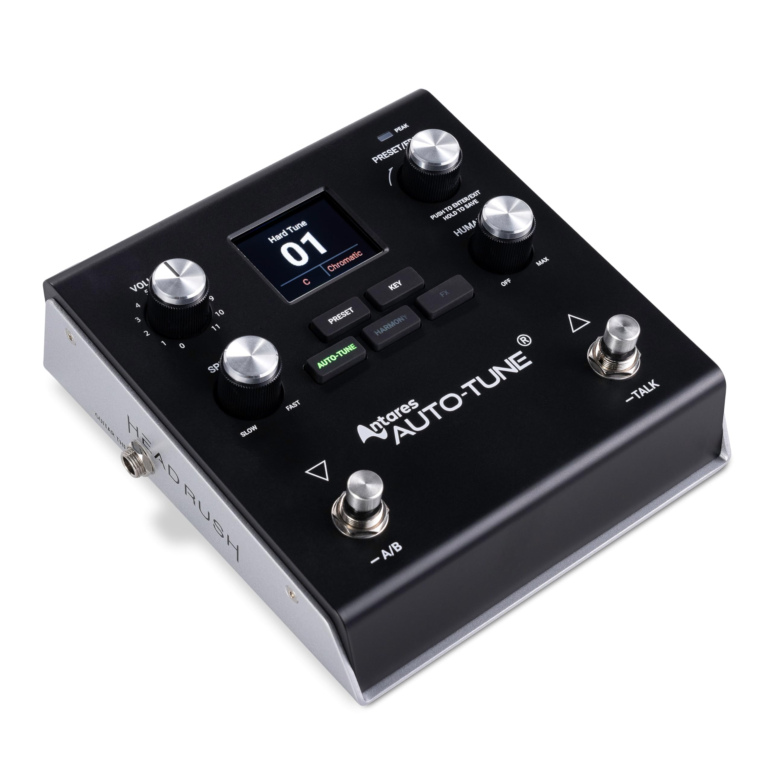 

HeadRush VX5 Vocal Effects Pedal with Antares Pitch Correction and Harmonizer for Guitar and Mic and Audio Interface Function AutoTune, Real-Time чорний