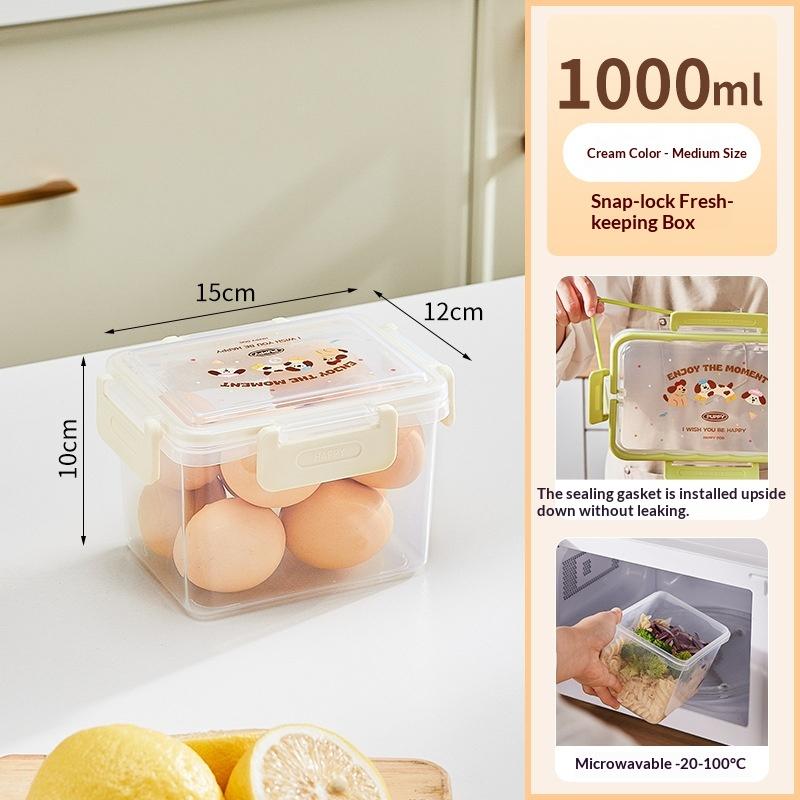 Heat Resistant Plastic Lunch Box Kitchen Fry Microwave Se Food Container Fruit Storage Shed Box Rectangular Divided Lid