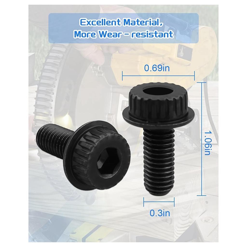 N600011 Miter Saw Blade Bolt Screw Replacement for DWS715 DWS780 DWS779 DWS713 DCS361B DWS716 DWS716XPS 4 Pack
