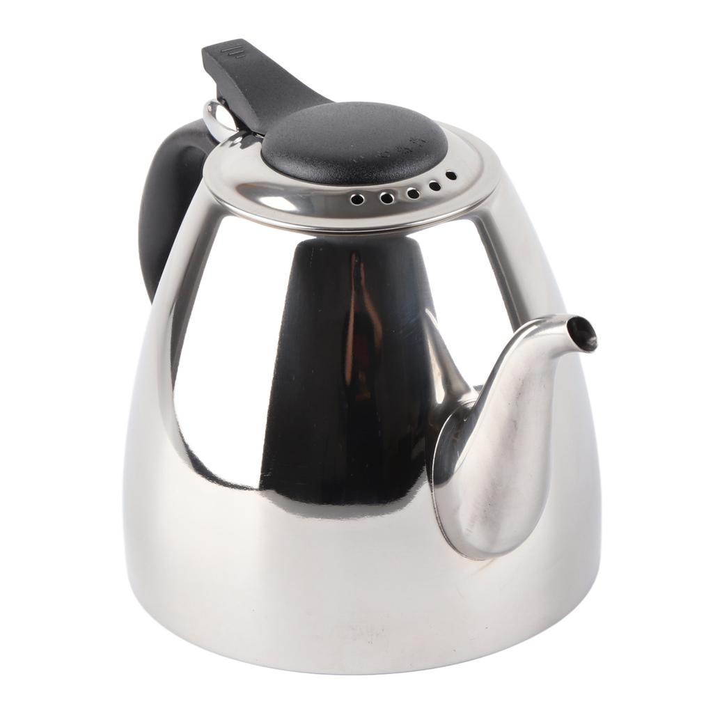 1,2l 1,5L Rostfritt Stål Spishäll Tekanna T Kaffekanna Vattenkokare Värmebeständigt Handtag 1,5L