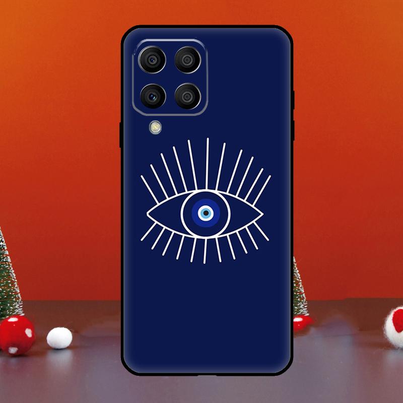 Blue Evil Eye For Samsung Galaxy M52 M32 M12 M11 M21 M31 M13 M33 M35 M53 M55 M15 M14 M34 M54 M06 M16 Case