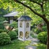 Waterproof Castle Bird Feeder Squirrel Proof Hummingbird Feeder Hanging Bird Feeder  Patio