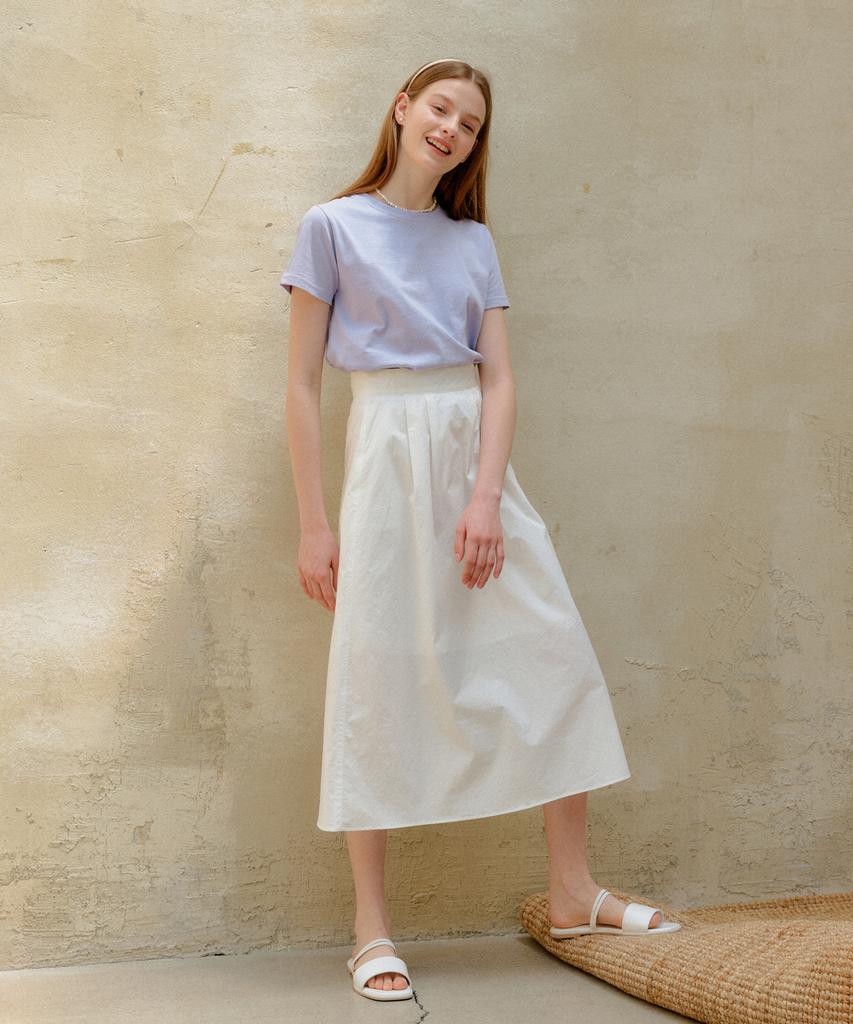 Yeoppe Cotton Long Skirt_White