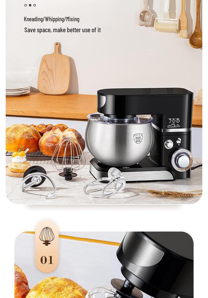 Konka ZuanChu Multifunctional Stand Mixer: Automatic 5L Egg Beater & Kneading Machine for Home Chefs