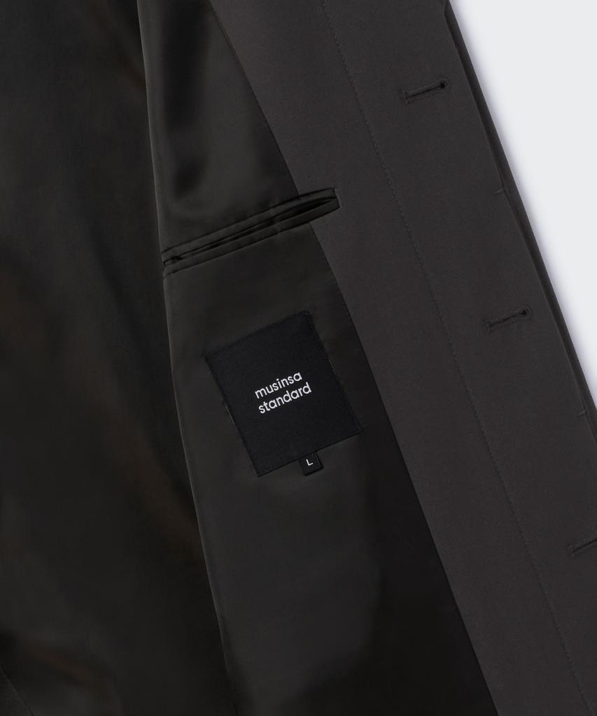 Musinsa Standard [City Workers] Woolish Car Coat [Gunmetal]