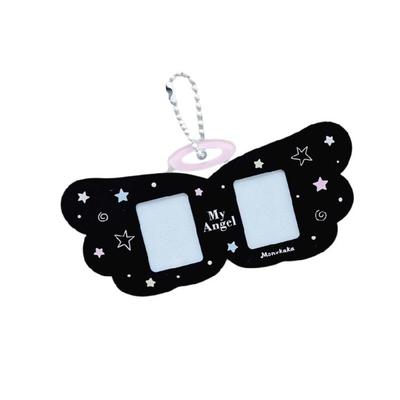 Korean Popular Photocard Holder with Keychain,Acrylic Photo Card Sleeve ID Bank Credit Card Holder Protector Gifts