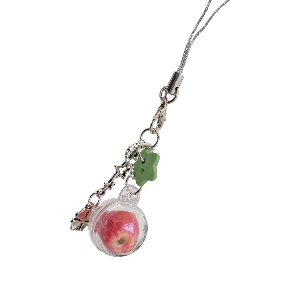 Adorable Fruit Themed Mobile Phone Lanyard Stylish Handbag Hanging Decoration Holiday Present For Teen Girls
