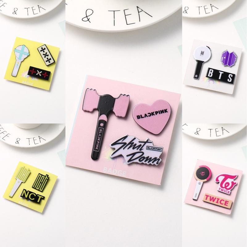 Stray Kids Bulletproof Powder Ink Acrylic Pin Set A Unique And Decorative Addition To Your Outfit
