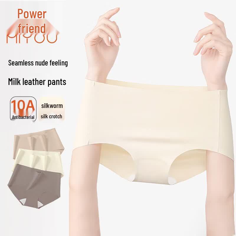 NOLANSEND Women s Seamless Mulberry Silk Crotch Briefs 3-Pack L