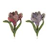 Voll besetzte Diamant-Rosenbrosche, Hochwertige Luxusbrosche, Ansteckblume, Neue Brosche als Mantel-Accessoire.